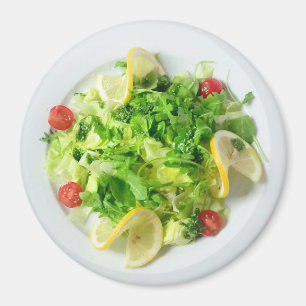 Salade avec citrons et aimant de réfrigérateur de 