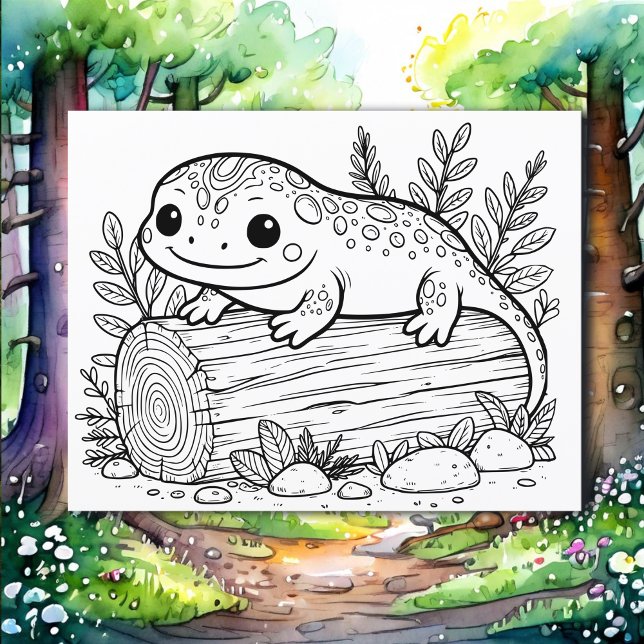 Salamander | Page de coloriage de l'enfant (Créateur téléchargé)