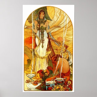 Salammbô par Alphonse Mucha Poster