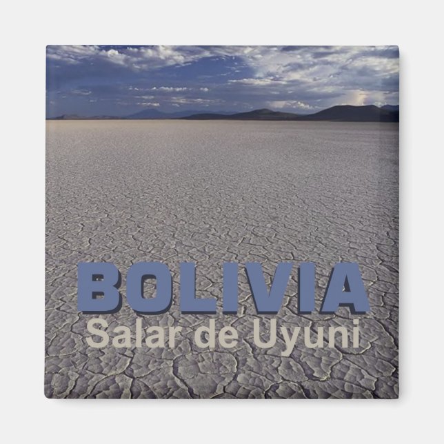 Salar de Uyuni Bolivie Voyage Souvenir Magnet (Devant)