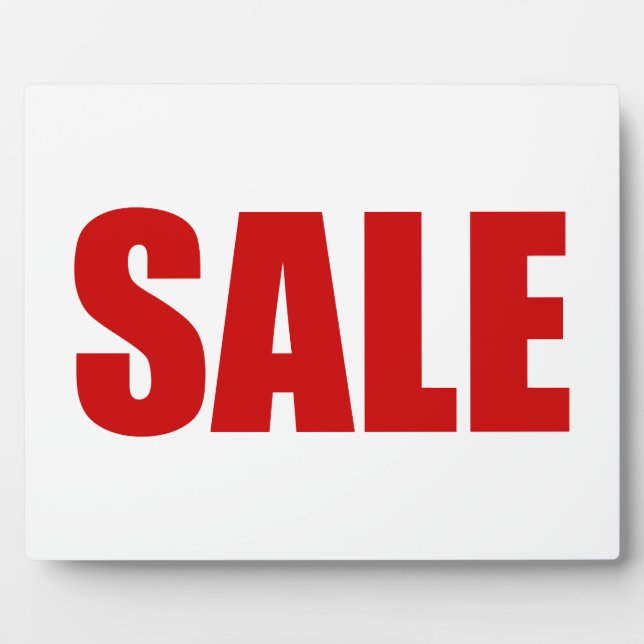 SALE PLAQUE (Devant)