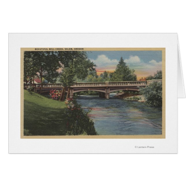 Salem, Oregon - Belle Mill Creek (Devant horizontal)