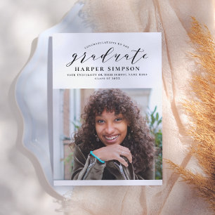 Saler Terracotta Photo Graduation Faire-part