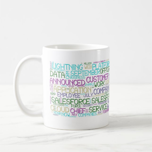 Salesforce Word Cloud Classic Mug (Gauche)