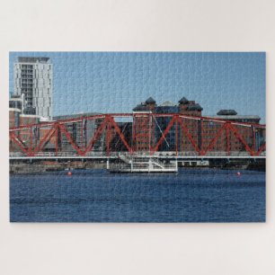 Salford quays Manchester docks. Jigsaw Puzzle