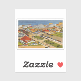 Salisbury Beach Sticker carte postale Vintage