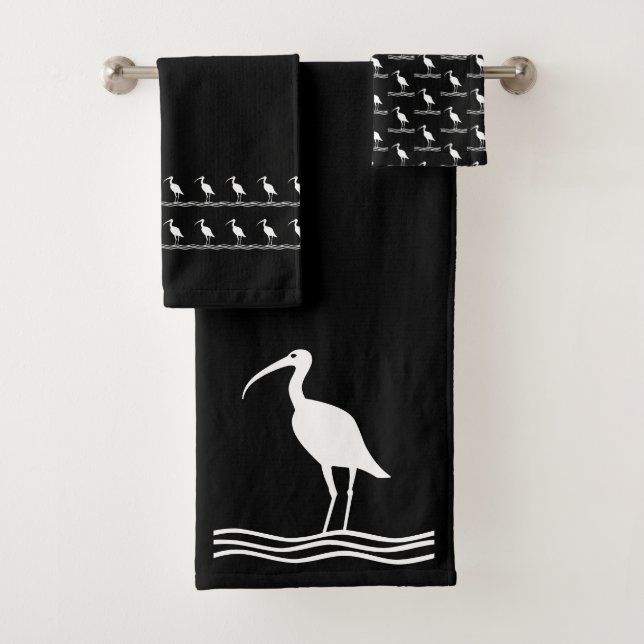 Salle de bain oiseau aquatique Ibis (En situation)