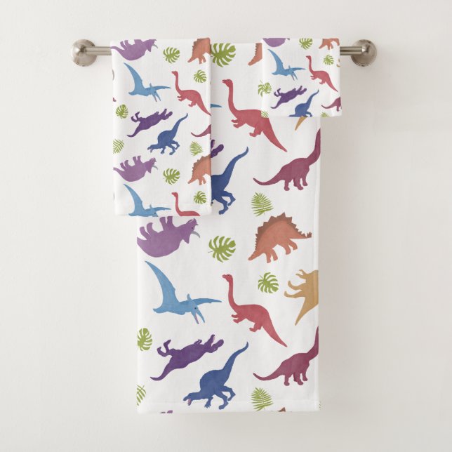 Salle de bain pour enfants Motif dinosaure (En situation)