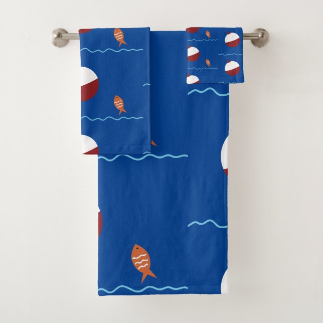 Salle de bain pour enfants Poisson et Appât (En situation)
