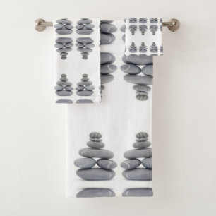 Salle de bain Serviettes Galets