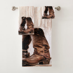 Salle de bain Serviettes Set bottes country rustiq