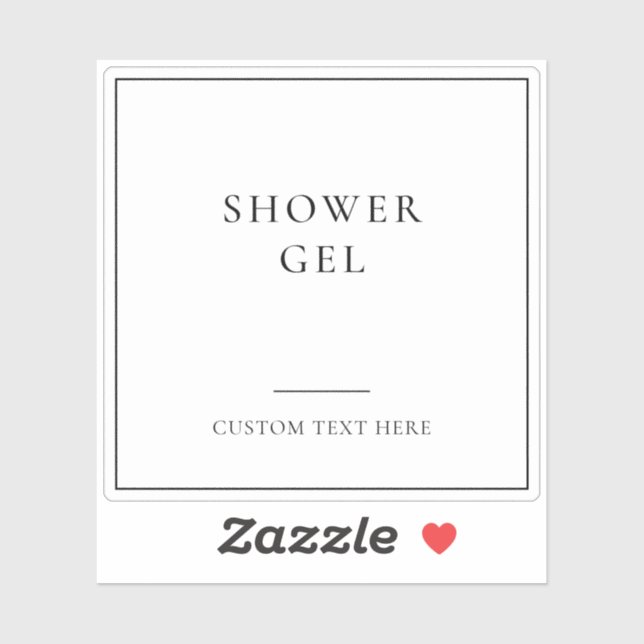 Salle de bain simple élégant Accueil Étiquette de  (Feuille)