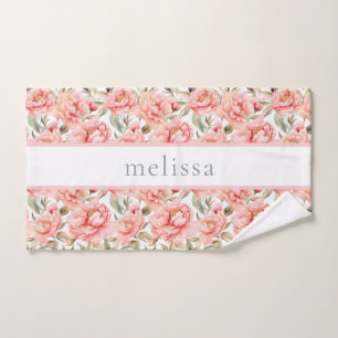 Salle de fitness florale blush personnalisée