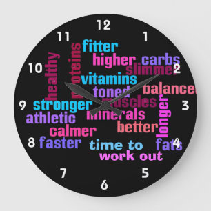 salle de sport ou sport horloge de motivation