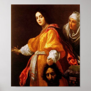 Salome avec la tête de John the Baptist Poster
