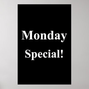 Salon Barbershop Affiches lundi spécial