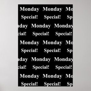 Salon Barbershop Affiches lundi spécial