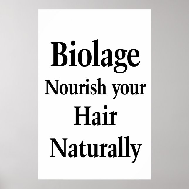 Salon Barbershop Poster Hair Nourish Biolage  (Devant)