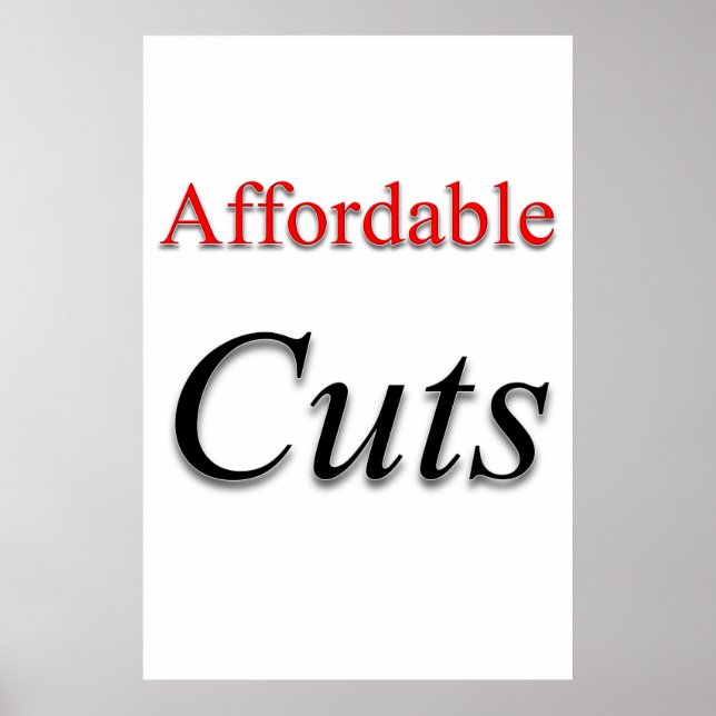 Salon Barbershop Posters Affordable Cuts! (Devant)