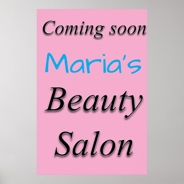 Salon Barbershop Posters Beauty Salon Coming Soon (Devant)