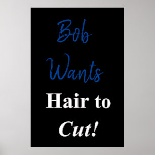 Salon Barbershop Posters Cheveux to Cut