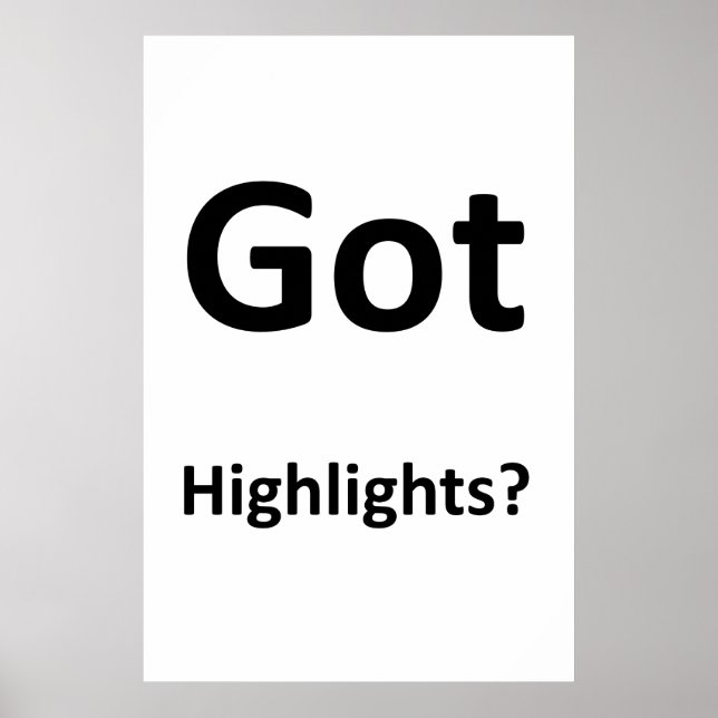 Salon Barbershop Posters Got Highlights? (Devant)