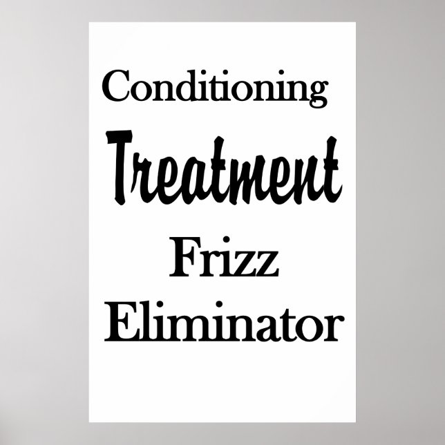 Salon Barbershop Posters Hair Conditioning Frizz (Devant)
