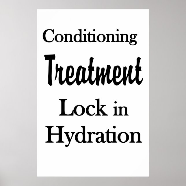 Salon Barbershop Posters Hair Conditioning Hydrate (Devant)