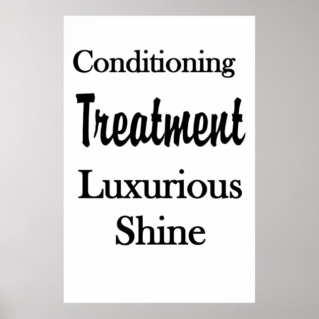 Salon Barbershop Posters Hair Conditioning Shine (Devant)