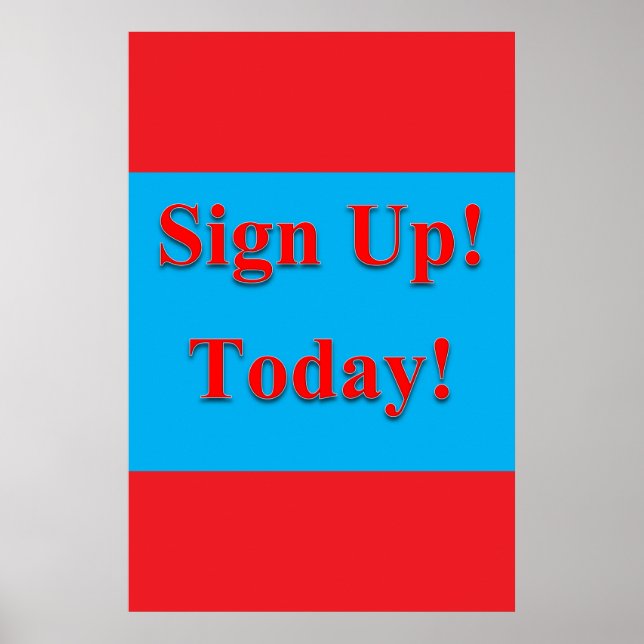 Salon Barbershop Posters Sign Up Today (Devant)