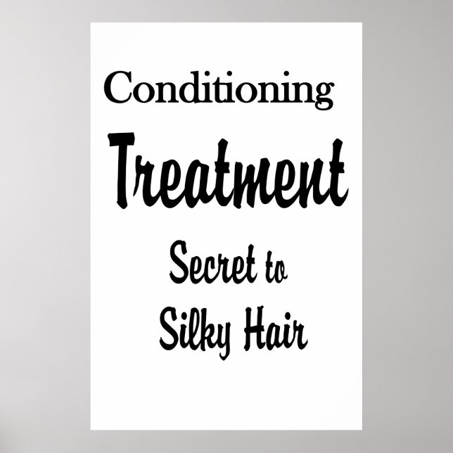 Salon Barbershop Posters Silky Hair Conditioning  (Devant)