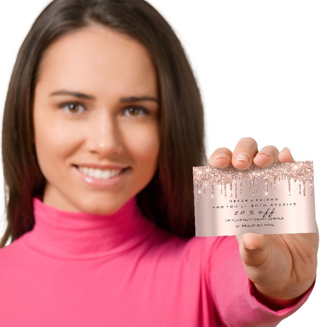 Salon Carte d'aiguillage Étincelle Maquillage Lash (Salon Referral Card Spark Makeup Lashes Nails Wax)