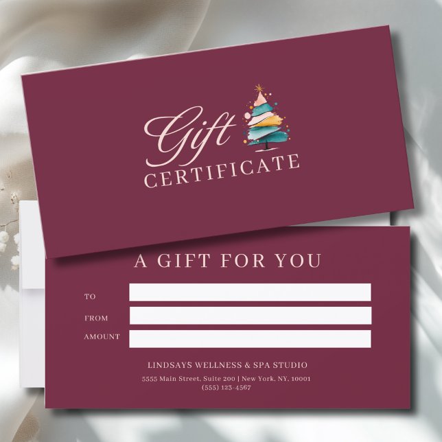 SALON CERTIFICAT DE NOËL  (SALON CHRISTMAS TREE BUSINESS CERTIFICATE)