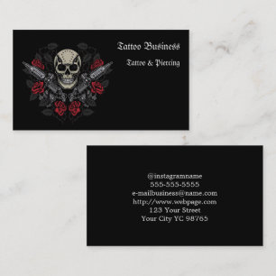 Salon d'artiste tatouage Carte de visite
