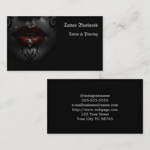 Salon d'artiste tatouage Carte de visite