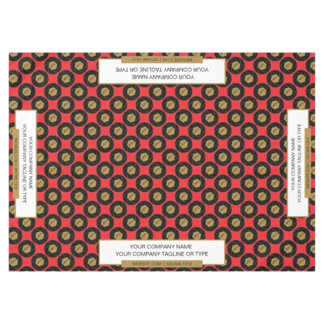 Salon de 60 po x 84 po Nappe Or Blanc (Devant (Horizontal))