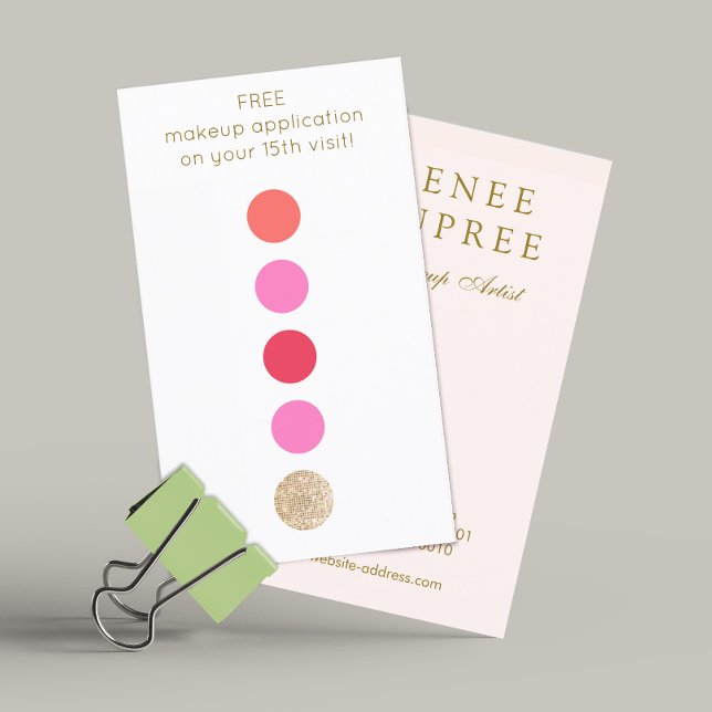 Salon de beauté 5 Punch Fidélité client (Créateur téléchargé)