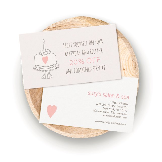 Salon de beauté Appréciation du client Coupon d'an (Créateur téléchargé)