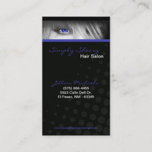 Salon de beauté Blue Hair Magasin Boutiq Carte de
