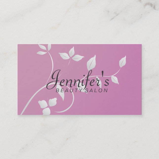 Salon de beauté - cartes de visite (Devant)