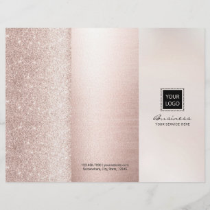 Salon de Beauté Luxueux Rose Gold Triptyque