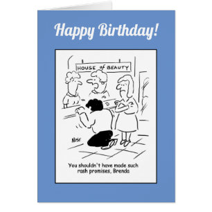 Salon de beauté - n'aurait pas dû faire des promes