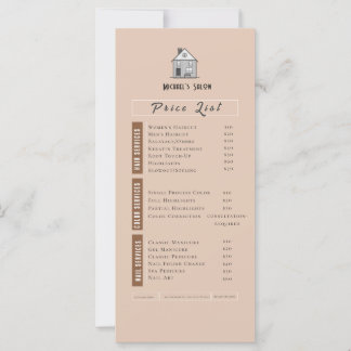 Salon de beauté neutre rose esthétique Liste des p