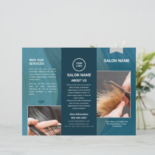 Salon de cheveux Brochure et Barbershop Trifold