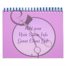 Salon de cheveux Entreprise Calendriers Clients Ca