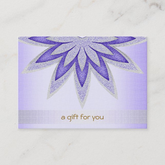 Salon de cheveux Lotus et certificat cadeau Spa (Devant)