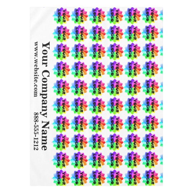 Salon de commerce Nappe Logo personnalisé Affaires (Devant)