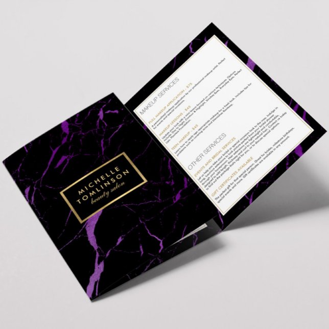 Salon de marbre noir et violet ou brochure de prod (Créateur téléchargé)
