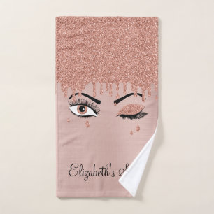 Salon de Parties scintillant rose Rose Gold Eyelas