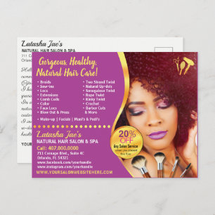 Salon de soins de cheveux naturels Styliste Modèle